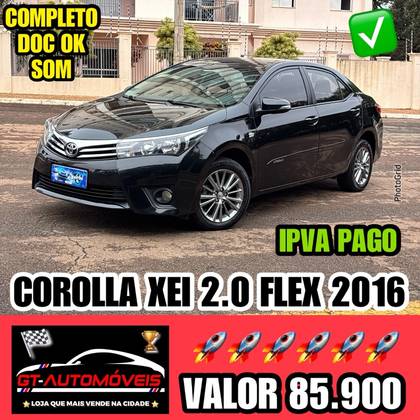 TOYOTA COROLLA 2.0 XEI 16V FLEX 4P AUTOMÁTICO TOYOTA COROLLA 2.0 XEI 16V FLEX 4P AUTOMÁTICO